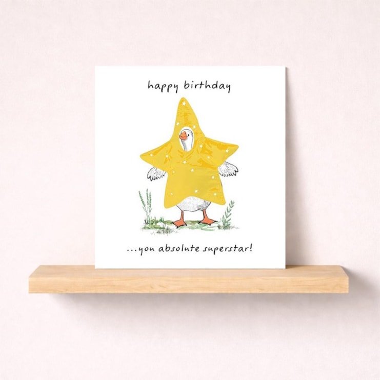 Birthday Card - Superstar Goose