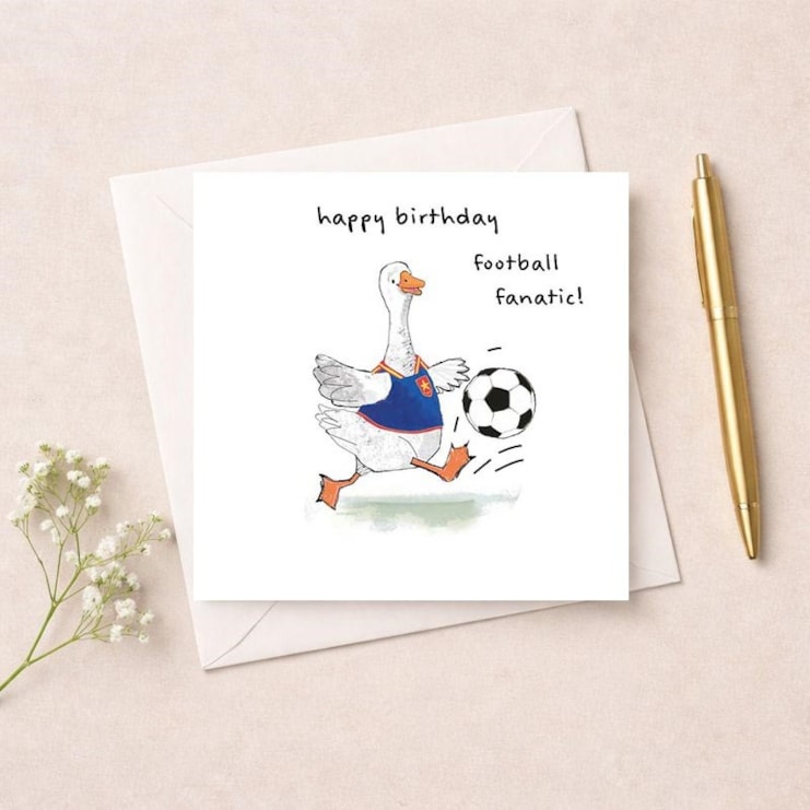 Birthday Card - Footballer Goose Birthday Card - Footballer Goose