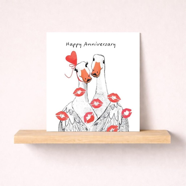Anniversary Card - Two Geese