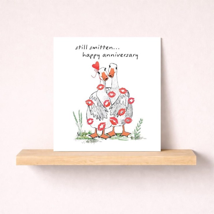 Anniversary Card - Still Smitten Geese Anniversary Card - Still Smitten Geese
