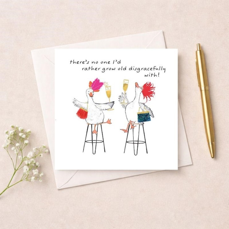 Anniversary Card - Grow Old Disgracefully Anniversary Card - Grow Old Disgracefully