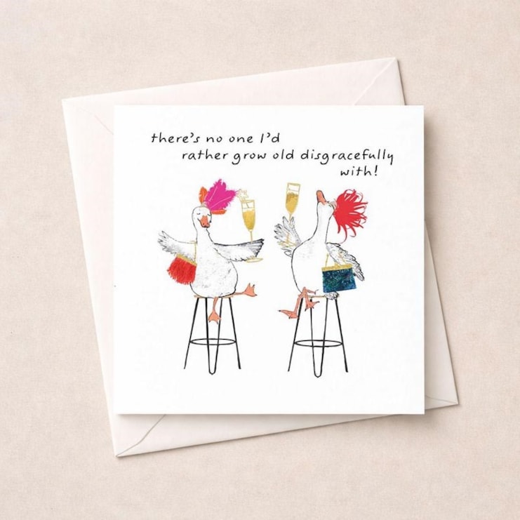 Anniversary Card - Grow Old Disgracefully