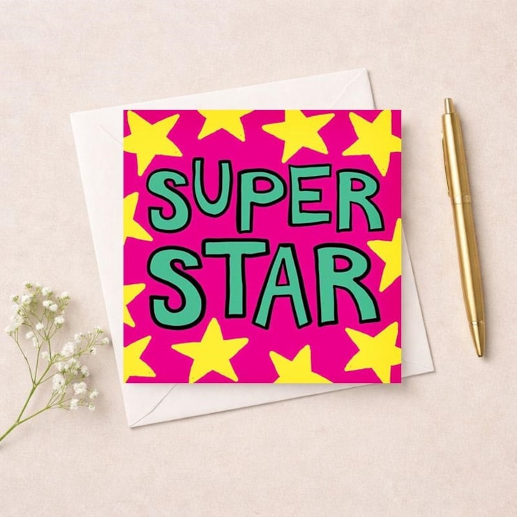 Congratulations Card - Super Star