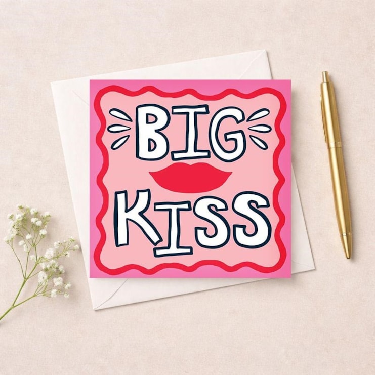 Anniversary Card - Big Kiss