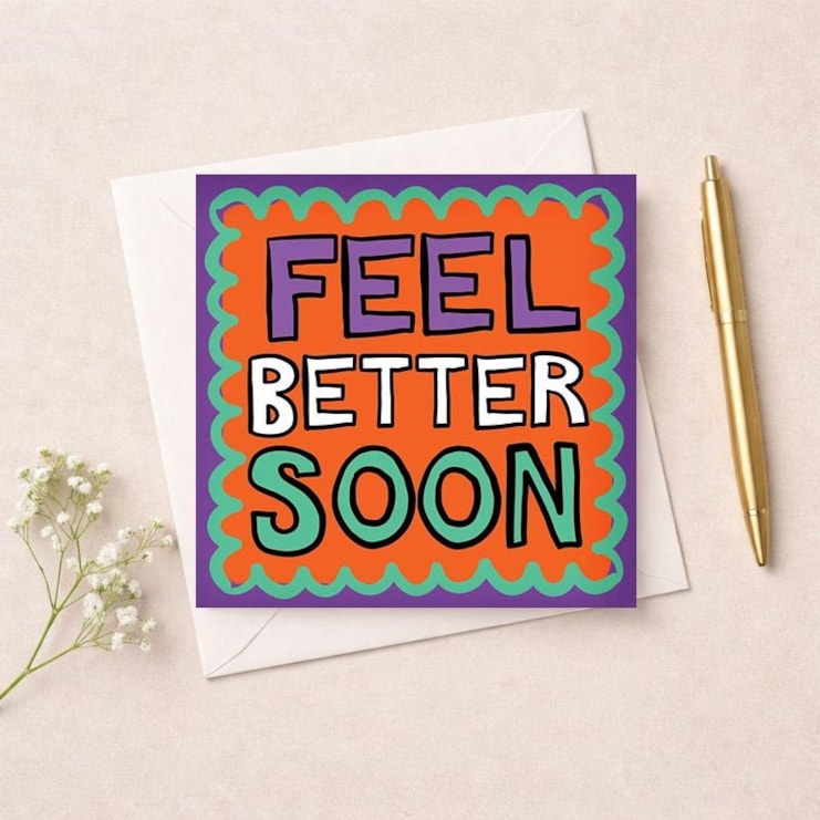 Get Well Soon Card - Feel Better Soon Get Well Soon Card - Feel Better Soon