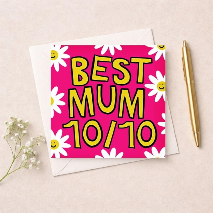 Mum Birthday Card - Best Mum 10/10 Mum Birthday Card - Best Mum 10/10
