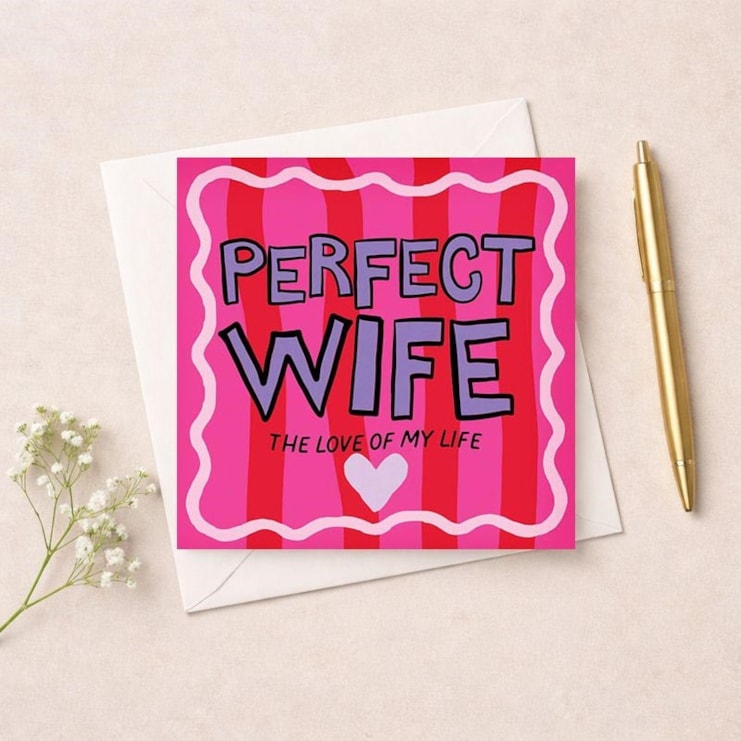 Wife Anniversary Card - Perfect Wife The Love Of My Life Wife Anniversary Card - Perfect Wife The Love Of My Life