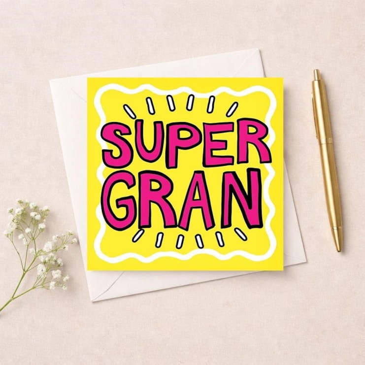 Gran Birthday Card - Super Gran Gran Birthday Card - Super Gran