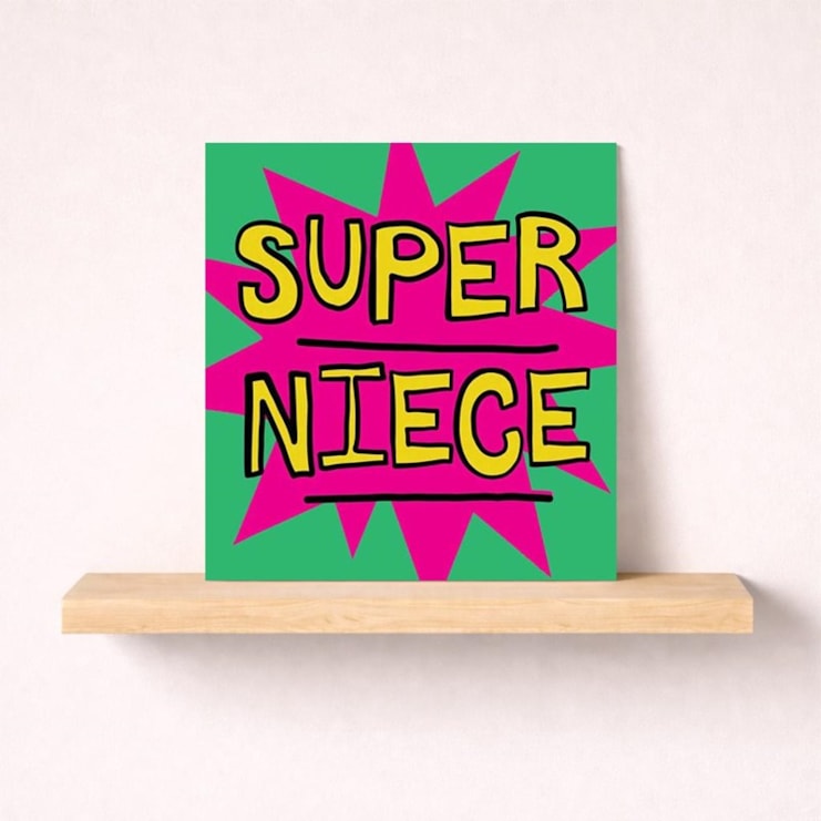 Niece  Birthday Card  - Super Niece