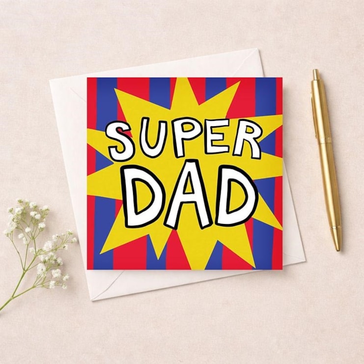 Dad Birthday Card - Super Dad Dad Birthday Card - Super Dad