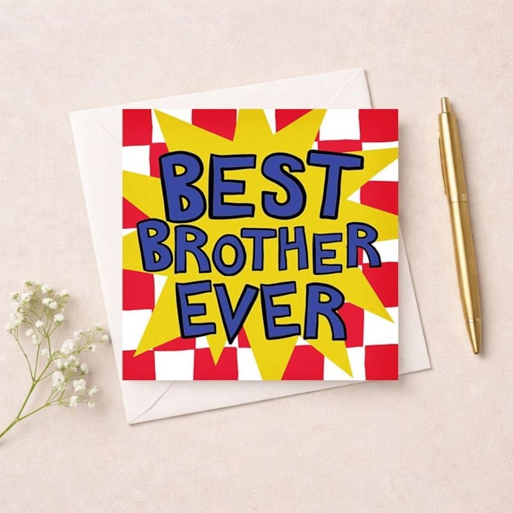 Brother Birthday Card - Best Brother Ever Brother Birthday Card - Best Brother Ever