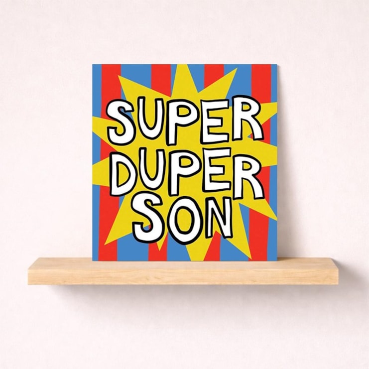Son Birthday Card - Super Duper Son