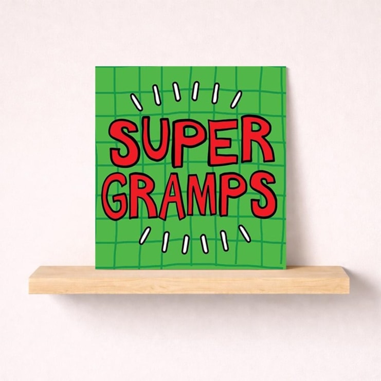 Gramps Birthday Card - Super Gramps