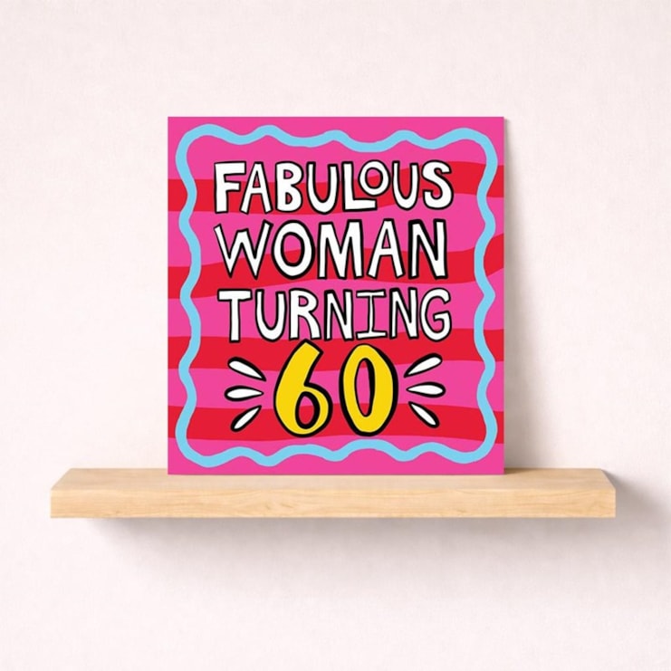 Age 60 Birthday Card - Fabulous Woman Turning 60 Age 60 Birthday Card - Fabulous Woman Turning 60