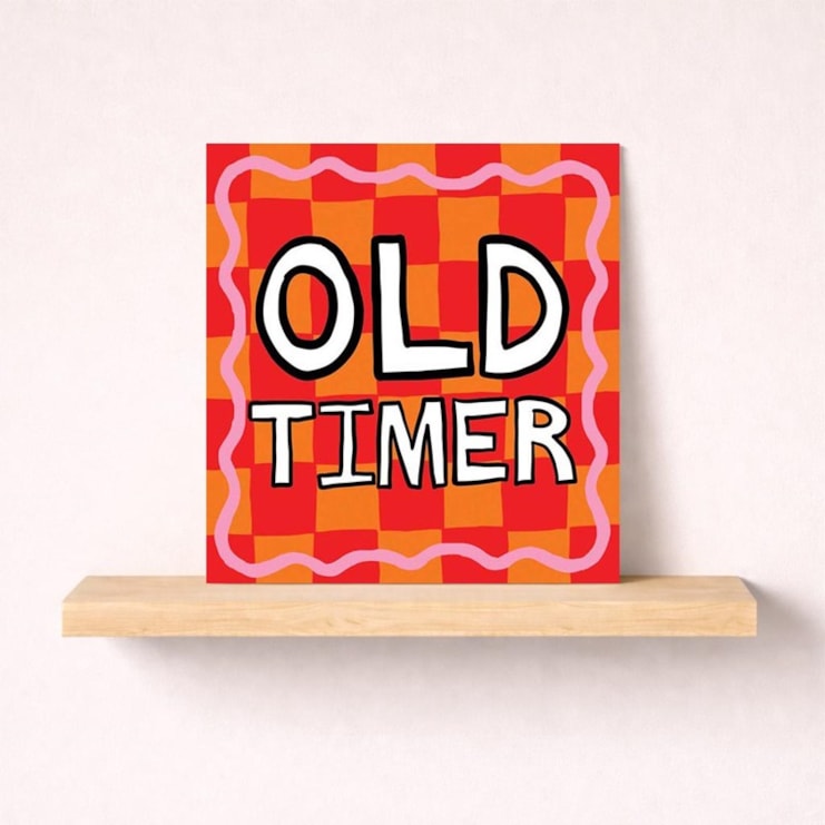 Birthday Card - Old Timer Birthday Card - Old Timer