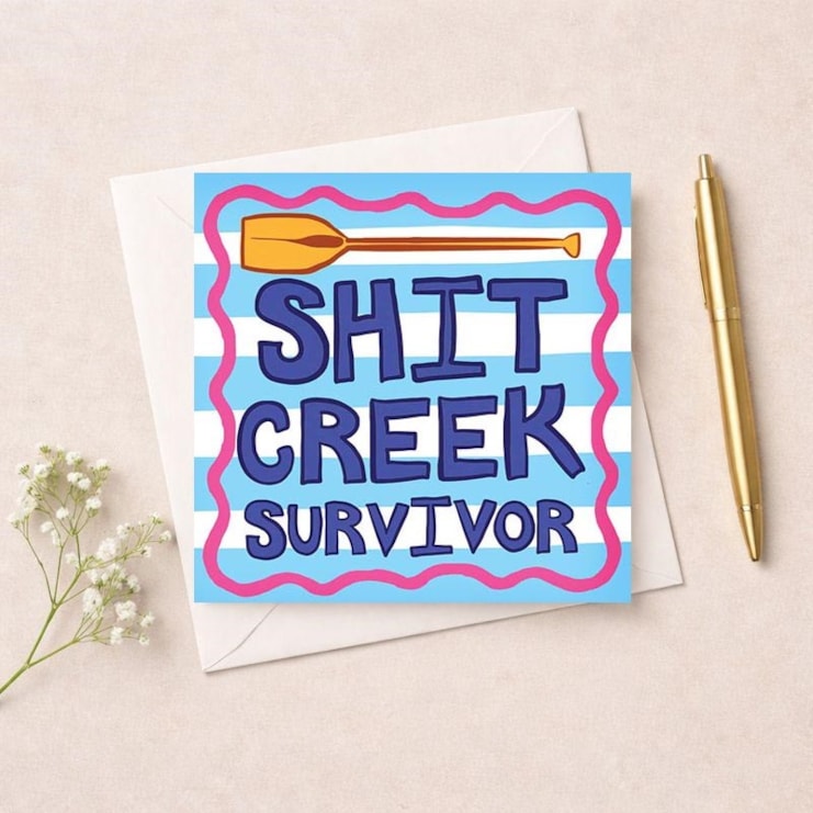 Congratulations Card - Shit Creek Survivor Congratulations Card - Shit Creek Survivor