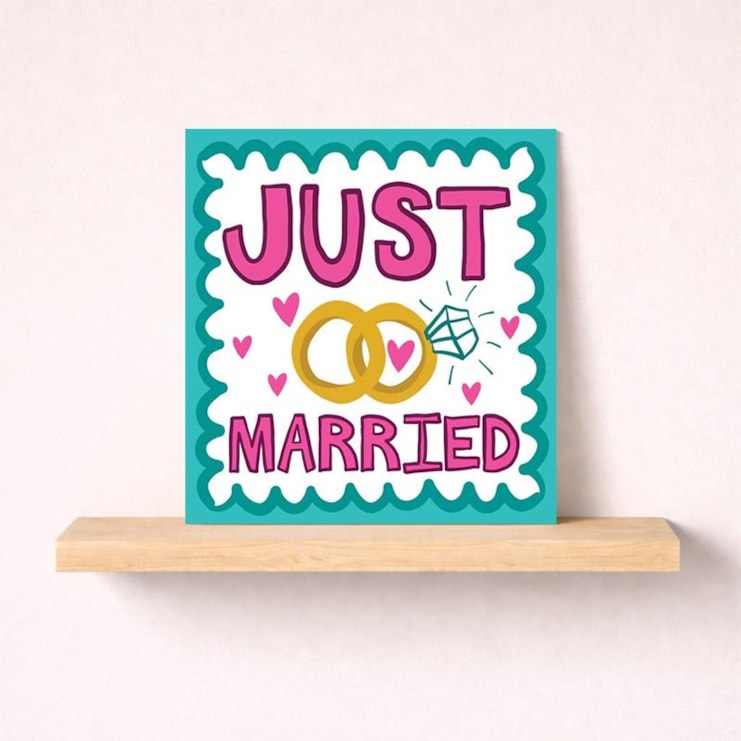Wedding Card - Just Married