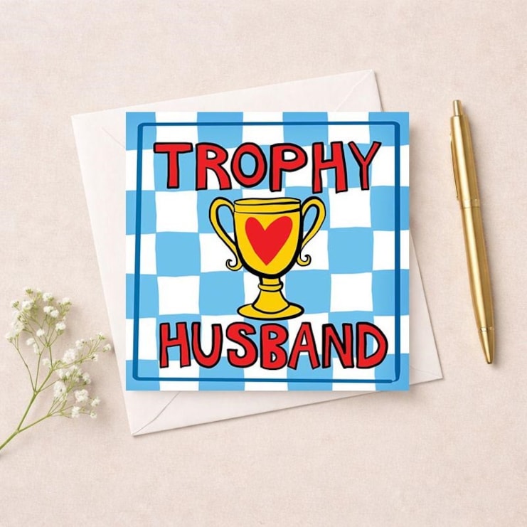 Husband Anniversary Card - Trophy Husband