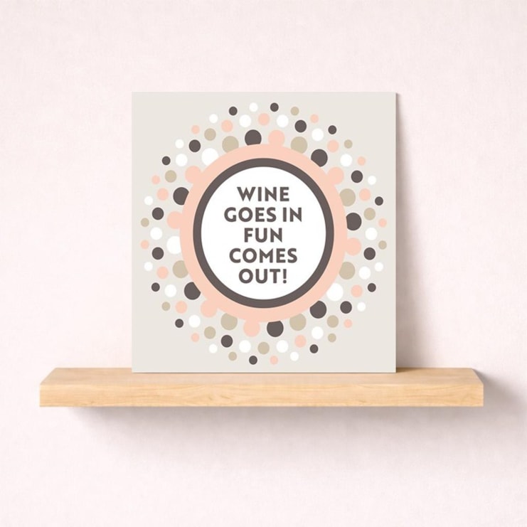 Open Card - Wine Goes In Open Card - Wine Goes In