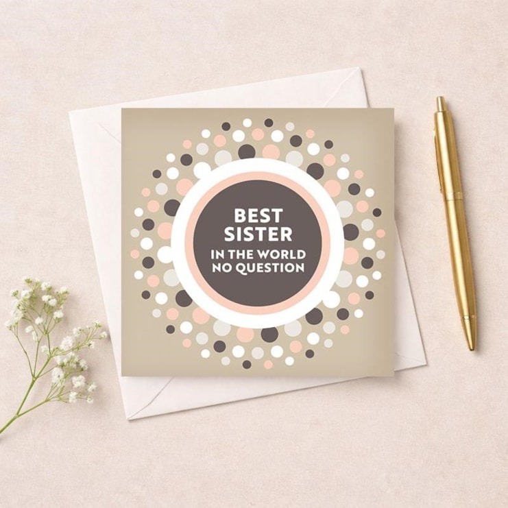 Sister Birthday Card - Best Sister Sister Birthday Card - Best Sister