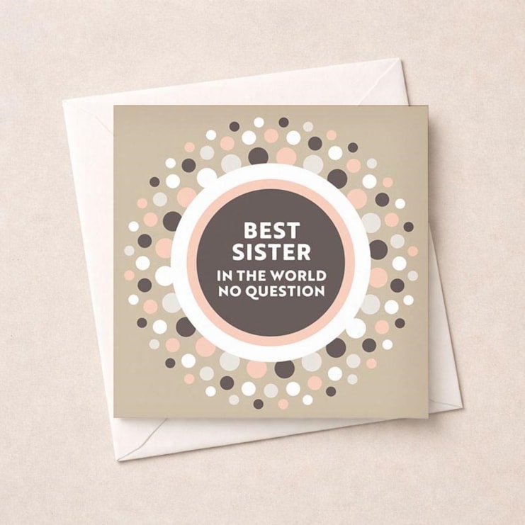 Sister Birthday Card - Best Sister Sister Birthday Card - Best Sister