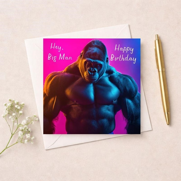 Birthday Card - Hey Big Man