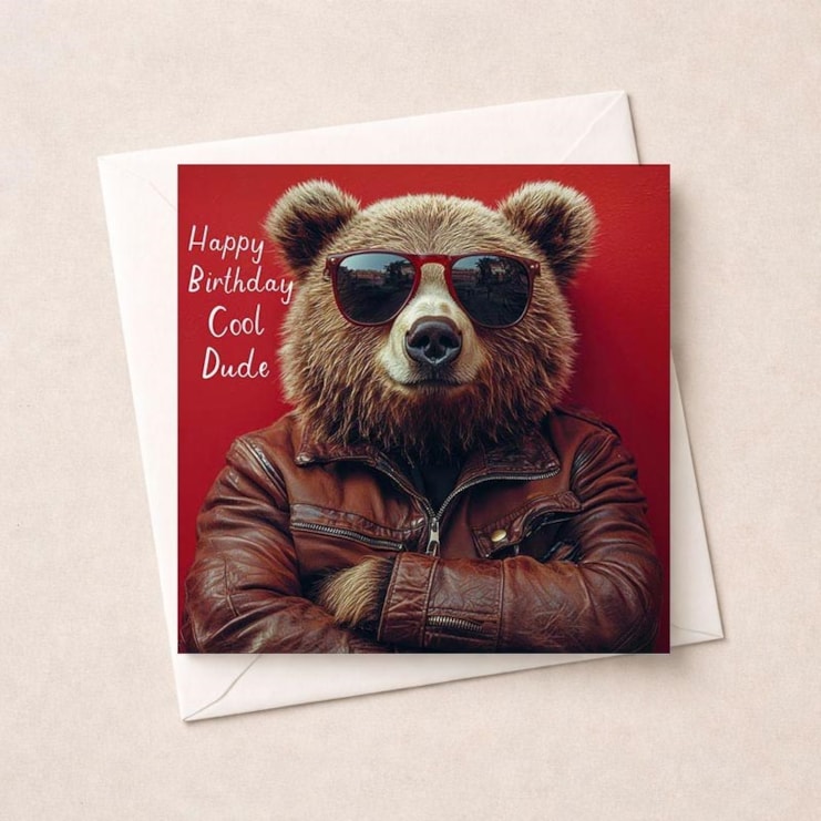 Birthday Card - Cool Dude Birthday Card - Cool Dude