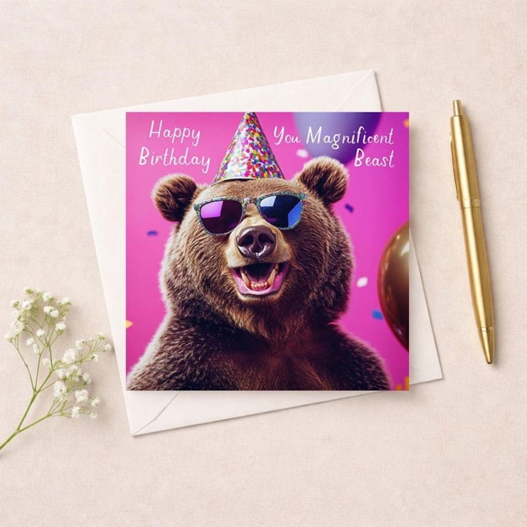 Birthday Card - You Magnificent Beast Birthday Card - You Magnificent Beast