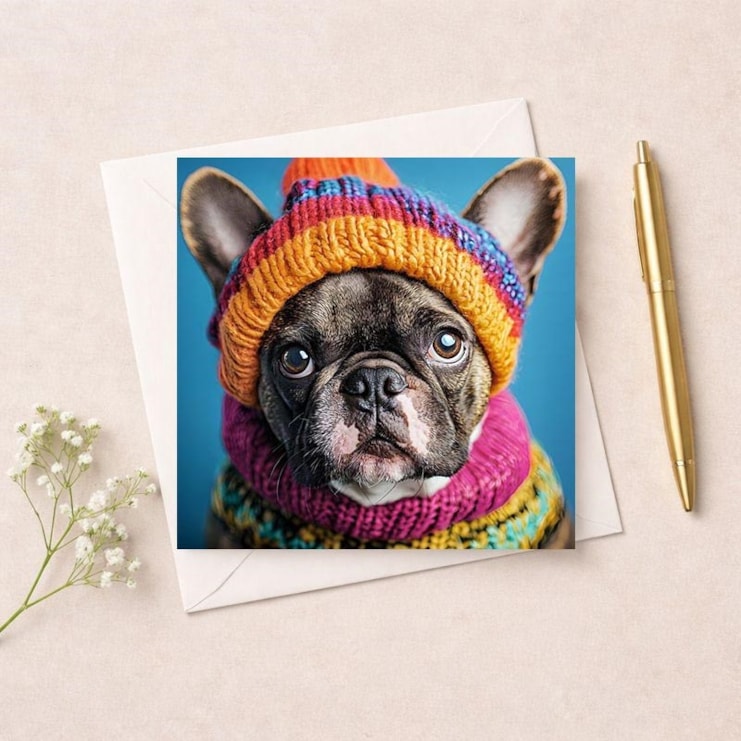 Open Card - French Bulldog