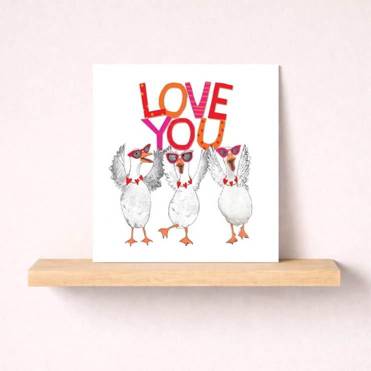 Open Card - Love You Geese