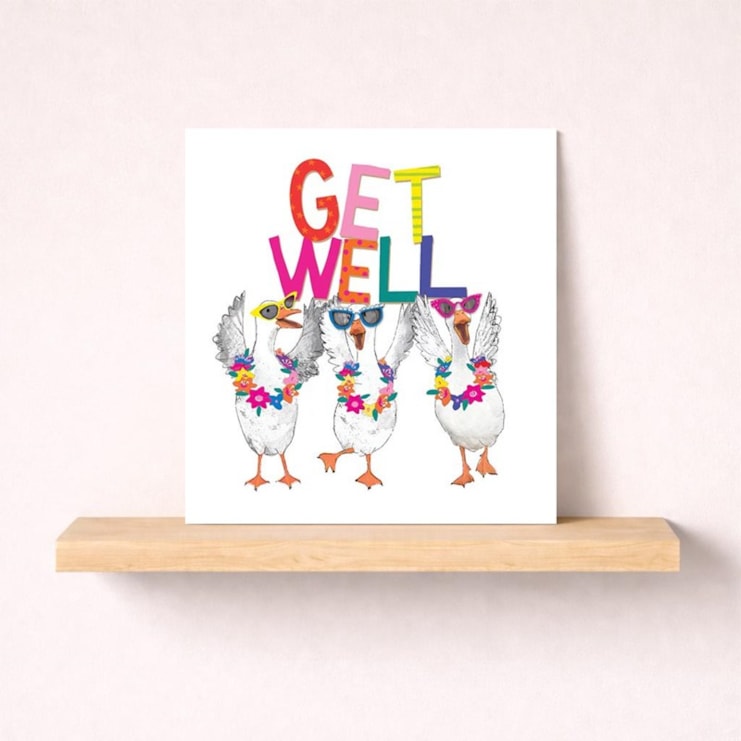 Get Well Soon Card - Get Well Geese
