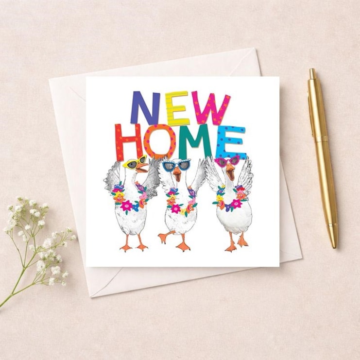 New Home Card - New Home Geese