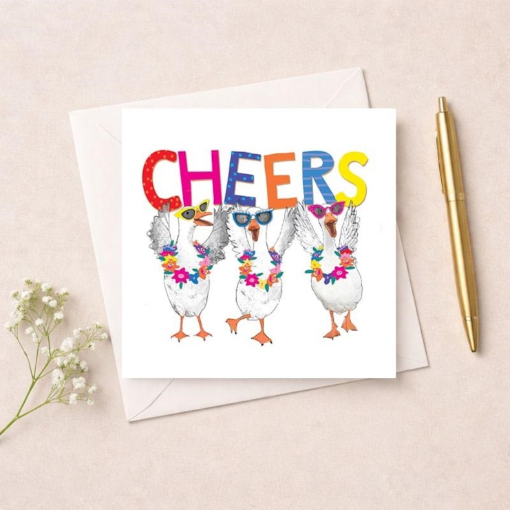 Thank You Card - Cheers Geese