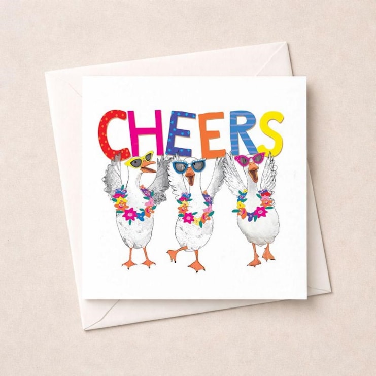 Thank You Card - Cheers Geese