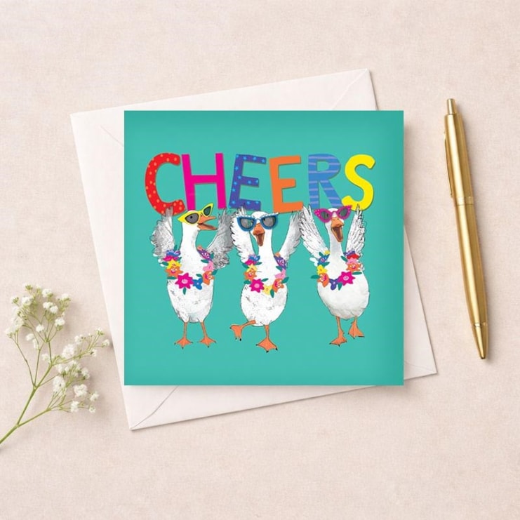 Thank You Card - Cheers Geese