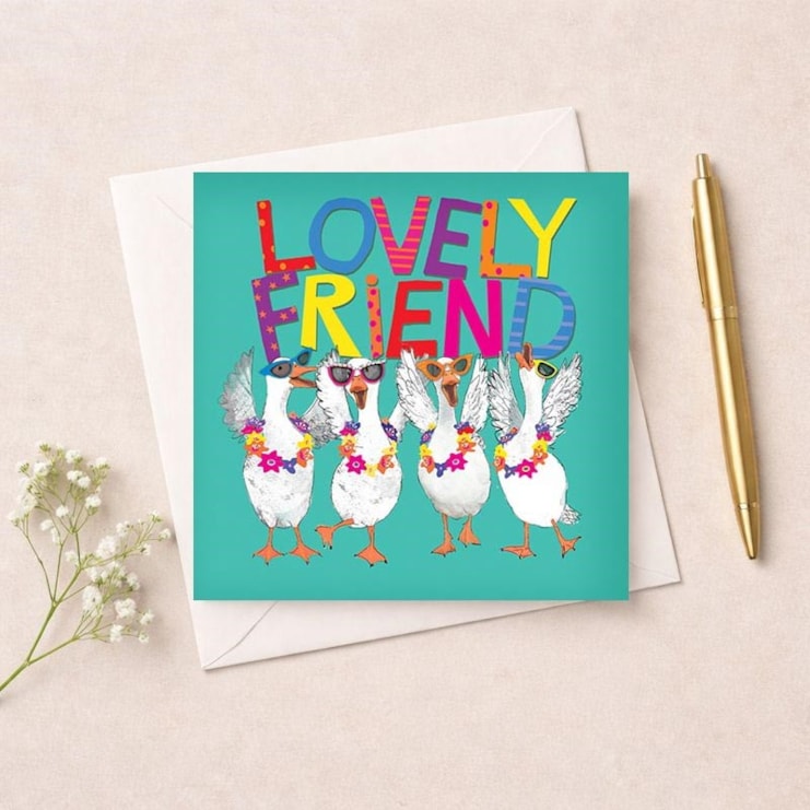 Friendship Card - Lovely Friend Geese