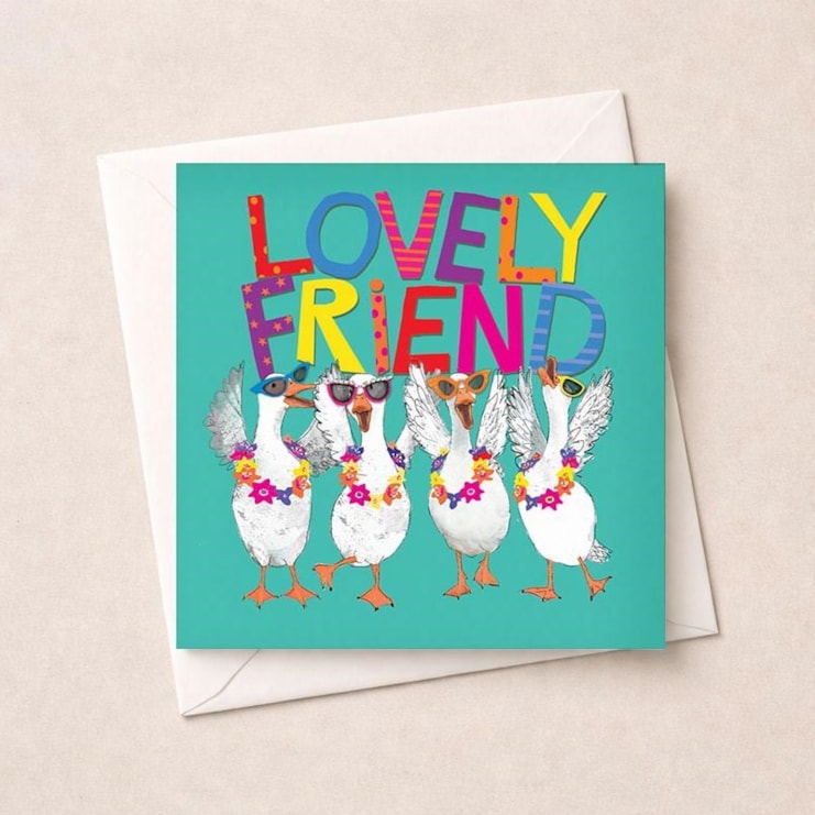 Friendship Card - Lovely Friend Geese Friendship Card - Lovely Friend Geese
