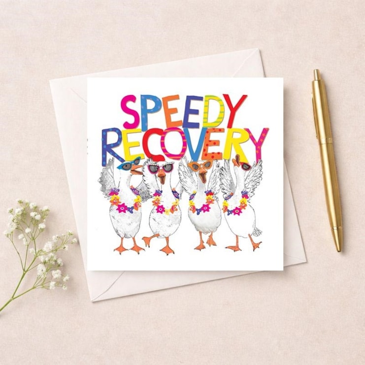 Get Well Soon Card - Speedy Recovery Geese Get Well Soon Card - Speedy Recovery Geese