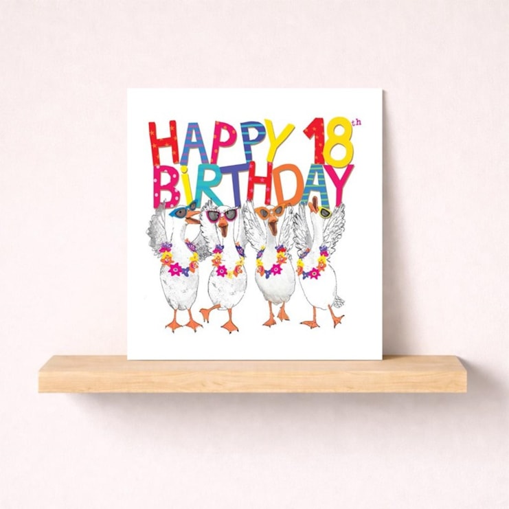 Age 18 Birthday Card - 18th Geese Age 18 Birthday Card - 18th Geese