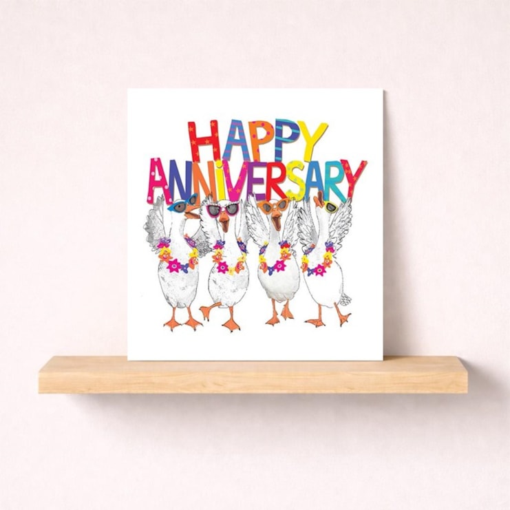 Anniversary Card - Happy Anniversary Geese Anniversary Card - Happy Anniversary Geese