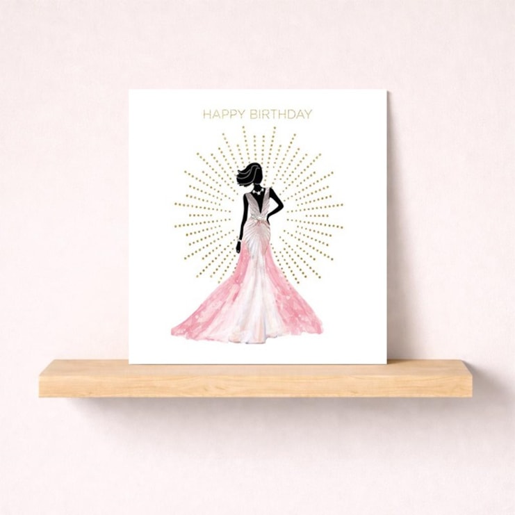 Birthday Card - Glowing Lady