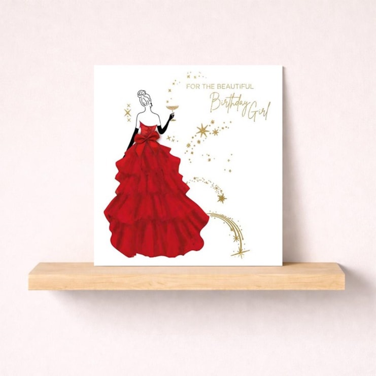 Birthday Card - For The Beautiful Birthday Girl Birthday Card - For The Beautiful Birthday Girl