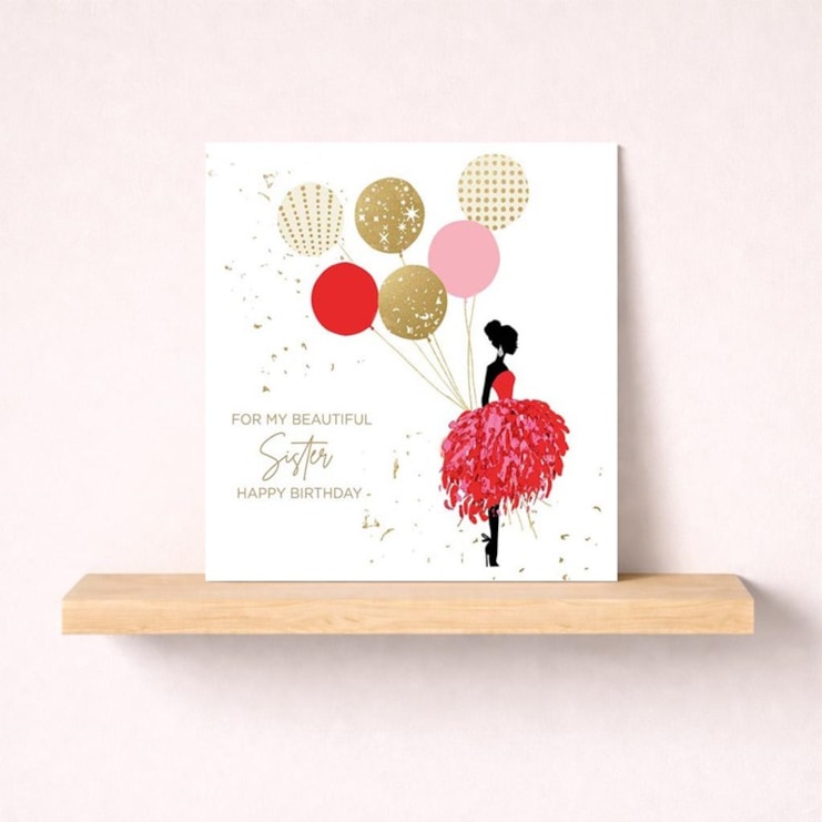 Sister Birthday Card - For My Beautiful Sister Sister Birthday Card - For My Beautiful Sister