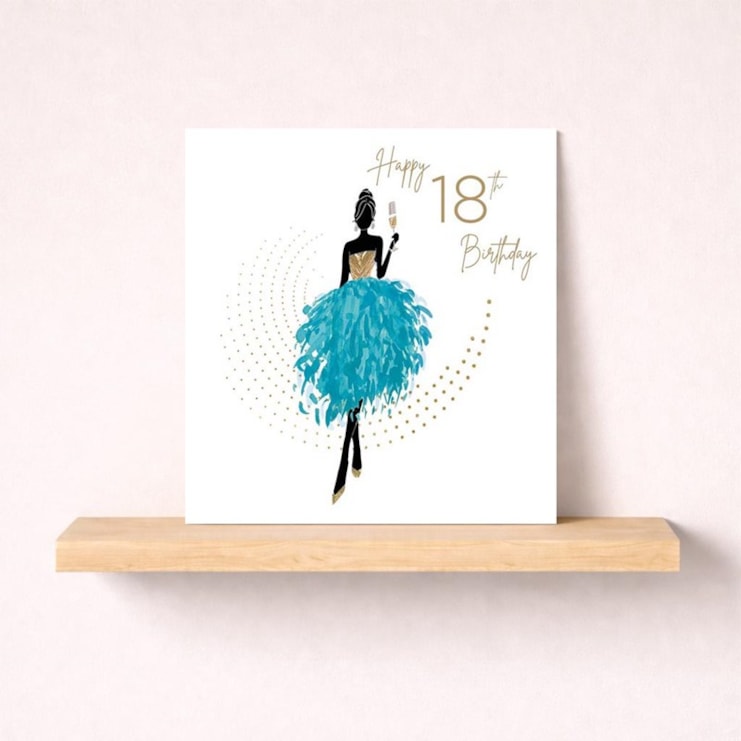 Age 18 Birthday Card - Happy 18th Birthday