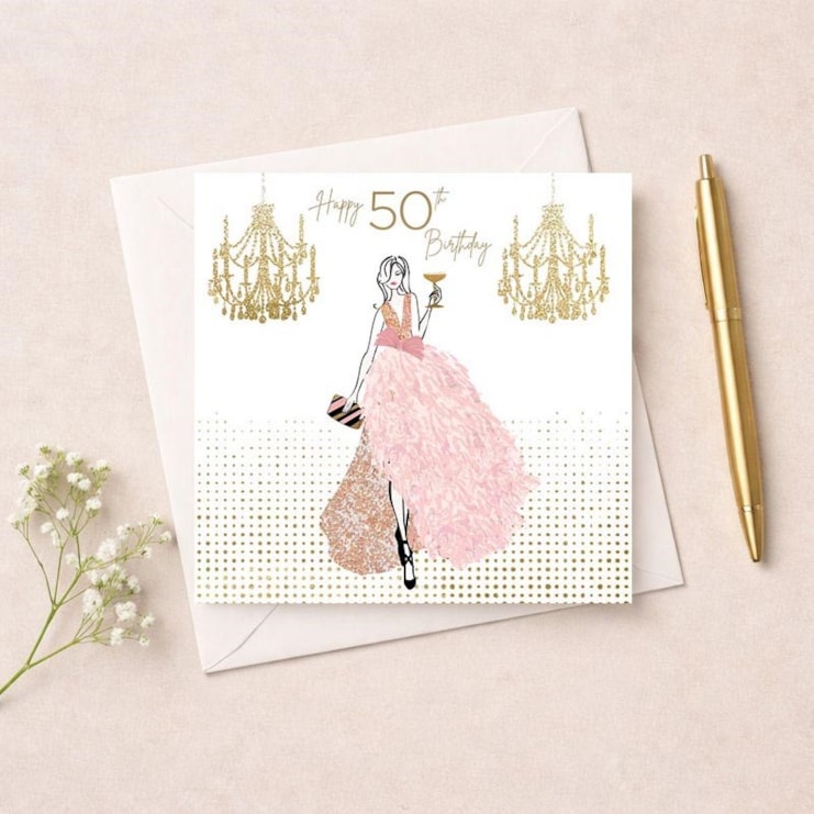 Age 50 Birthday Card - Happy 50th Birthday