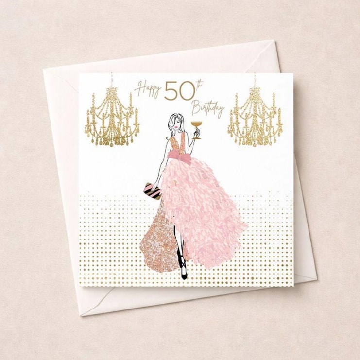 Age 50 Birthday Card - Happy 50th Birthday Age 50 Birthday Card - Happy 50th Birthday