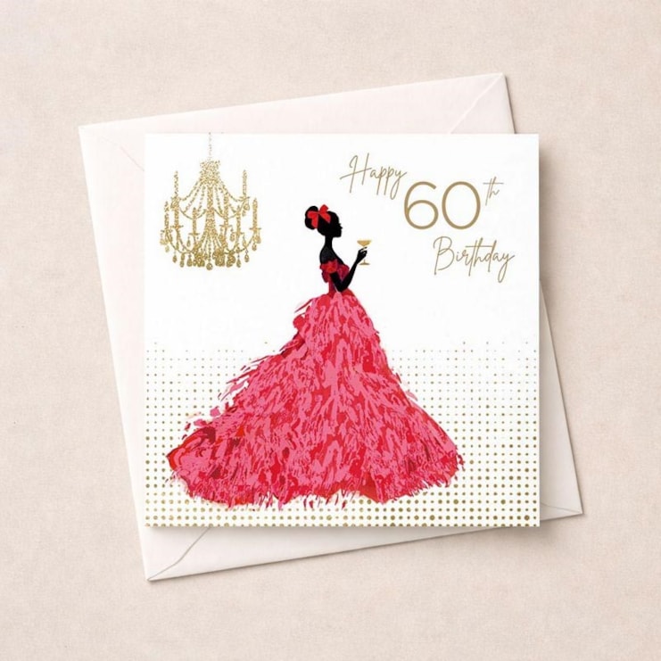 Age 60 Birthday Card - Happy 60th Birthday