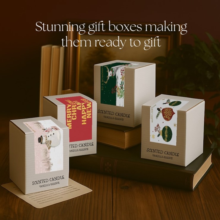 Vanilla Scented Christmas Candle - Dancing Queens Vanilla Scented Christmas Candle - Dancing Queens