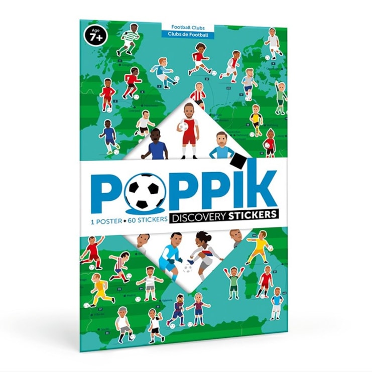 European Football  Clubs Poster with Stickers