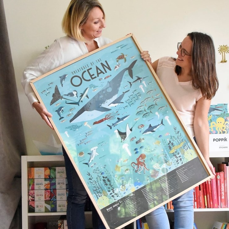 The Ocean Discovery Poster with Stickers